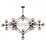 Потолочная большая люстра Lussole Loft Hartwell LSP-8166 (220V, шарики, молекулы, IP21)