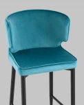 Стул полубарный Stool Group Матео велюр темно-бирюзовый УТ000035024