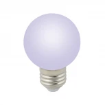 Лампочка светодиодная RGB шар белая E27 3W Volpe LED-G60-3W/RGB/E27/FR/С