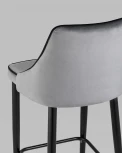 Стул полубарный Stool Group Коби велюр серый УТ000025305