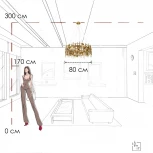 Подвесная люстра Loft It Escama 10396/800C (220V, на тросе)