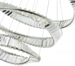 Подвесной светильник ярусный ST Luce Ritorto SL6204.101.03 Хром/Прозрачный LED 1*97W 4000K (220V, на тросе, круглые)