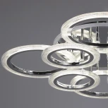 Потолочная люстра светодиодная на штанге с пультом Reluce 09812-3.3-4+4D CR (RGB) (220V)