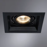 Встраиваемый точечный светильник Arte Lamp Canis A6661PL-1BK (220V)