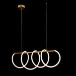 Потолочная люстра на штанге светодиодная с гибким неоном Loft It Thread 10388P/A Brass (220V)