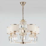 Подвесная люстра Eurosvet Zaffiro 10129/5 золото/прозрачный хрусталь Strotskis Smart (10099/5)