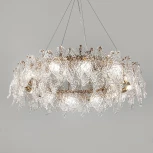 Подвесная люстра хрустальная Modelux MODESTYLE MS.2290.12 GD
