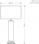 Интерьерная настольная лампа Kutek EMPOLI EMP-LG-1(Z/A)