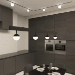 Трековый светильник LED с ПДУ 220V Denkirs Smart Mon DK8055-BK (шар)