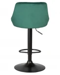 Стул барный DOBRIN LOGAN BLACK (зеленый велюр (MJ9-88))
