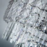 Подвесная люстра Arte Lamp Nicoletta A1051SP-10CC (220V, хрусталь, на тросе)