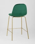 Стул полубарный Stool Group Валенсия велюр зеленый золотые ножки УТ000004427