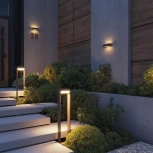 Наземный уличный светильник Odeon Light Twinset 7118/12GLA коричневый/металл IP65 LED 12W 800Лм 3000K 220V 115°