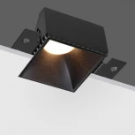 Светильник встраиваемый для ГКЛ потолка Novotech Nimbus 370998 черный IP20 GU10 50W 220V