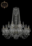 Подвесная большая люстра Art Classic 11.11 11.11.12+6.300.2d.h-94.Br.Sp (220V, хрусталь, на цепи, подсвечник, свеча)
