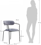 Стул Ant серый Bradex Home FR 0370