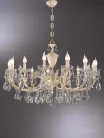 Подвесная большая люстра Nervilamp 910 910/12+6 (220V, на цепи, подсвечник, свеча)