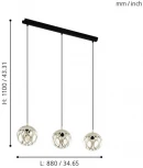 Подвесной светильник Eglo Mirtazza 99072 (220V, на проводе, шарики)