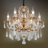 Подвесная люстра Omnilux Grosseto OML-77723-06 (220V, на цепи, подсвечник, свеча)