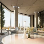 Интерьерная настольная лампа светодиодная с аккумулятором Ubiqua Pinup Maxi 322501 (регулировка яркости, сенсорный выключатель, IP54)