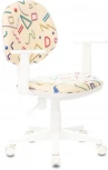 Кресло детское Бюрократ CH-W356AXSN песочный Sticks 02 крестовина пластик пластик белый