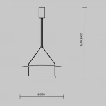 Подвесной светильник Maytoni Ambience MOD280PL-L30B3K (LED, 220V, на проводе, круглые)