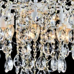 Потолочная люстра хрустальная на штанге Reluce 04055-0.3-07 WH+GOLD PN (220V)