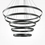 Подвесной светильник ярусный светодиодный Maytoni Rim MOD058PL-L200BK (220V, на тросе)