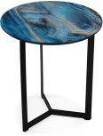 Журнальный столик Woodville Роб D-450 лазурит / черный 553554