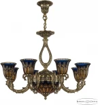 Подвесная люстра Bohemia Florence 71309P/8/210 GB P2 U Amber-Blue/H-1I