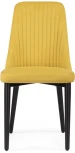 Стул Woodville на металлокаркасе Фена R горчичный / черный 551062