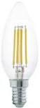 Лампочка светодиодная филаментная E14 4W 220V 350 lm 2700K белое теплое свечение Eglo Lm_led_e14 11496