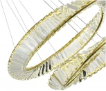 Подвесной светильник ярусный ST Luce Ritorto SL6204.301.02 Латунь/Прозрачный LED 1*52W 4000K (220V, на тросе, круглые)