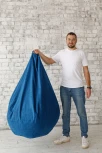 Кресло мешок Dreambag Груша Синий Велюр (L, Классический) 5023411