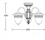 Потолочный светильник уличный Oasis Light KRAKOV 1 S 87270SA/3 Gb (220V, фонарь, IP44)