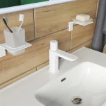 Смеситель IDDIS Slide SLIWTBTi01 для раковины, белый