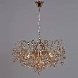 Подвесная люстра Reluce 08280-0.4-06 FG (220V, хрусталь, на цепи)