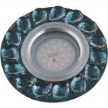 Встраиваемый точечный светильник Fametto Peonia DLS-P107 GU5.3 CHROME/SMOKE+CLEAR (220V, круглые)