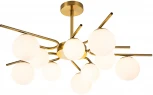 Потолочная люстра на штанге Escada Sphere 642/10P Brass (220V, шарики)