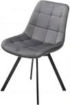 Стул CORN 360 град. поворот. G062-40 серый, велюр/ черный каркас, М-City
