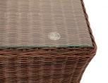 Журнальный столик из искусственного ротанга, цвет коричневый 4SIS Капучино YH-S4133W brown
