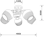 Потолочная люстра Arte Lamp Atria A4121PL-5WH