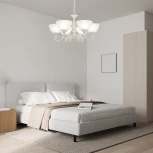 Подвесная люстра Arte Milano AM340518 340518/6 WT+SL (220V, на цепи)