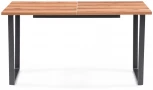 Стол раскладной Notta Лота Лофт 140 25 мм дуб делано темный / черный матовый 489747
