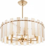 Подвесная люстра хрустальная на штанге Arte Milano Sorrento-2109 372109/8/350/580 GD (220V)