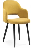 Стул Гутрид прошивка ромбы сзади горчичный / черный 502727 Woodville
