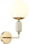 Бра Lumion Vivien 6580/1W французское золото, серый/белый металл, керамика/стекло E14 1*40W 220V