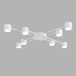 Потолочная люстра на штанге Lumion Benua 8305/8C белый, металл/акрил GX53 LED 8*7W 220V