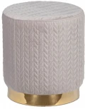 Пуфик Garda Decor GY-BEN8143GOLD-LG (Золото/Светло-серый)