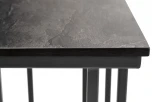 Интерьерный стол из HPL квадратный 40х40, H60, цвет серый гранит 4SIS Тулон Tul-RC658-40-40-4sis